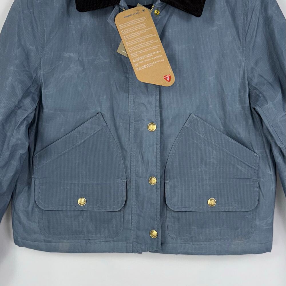 J Crew Women's Short Barn Jacket English Ripstop Cotton XXS Coastal Blue - Picture 5 of 16